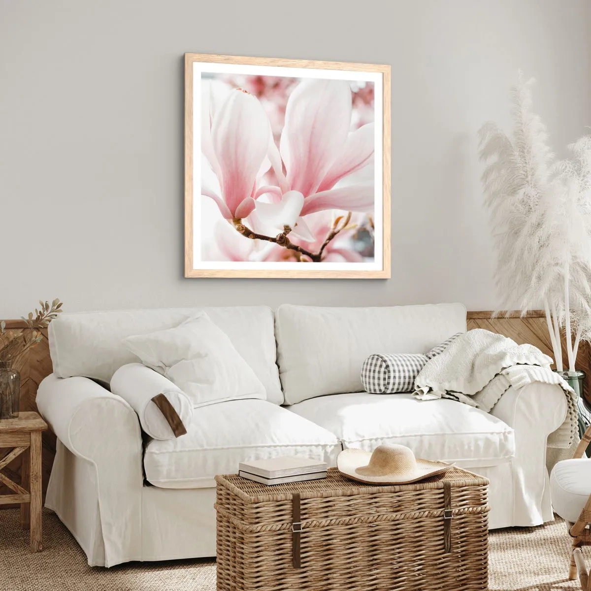 Plagát v ráme zo svetlého duba - Nesmiernosť nežnosti - 60x60 cm