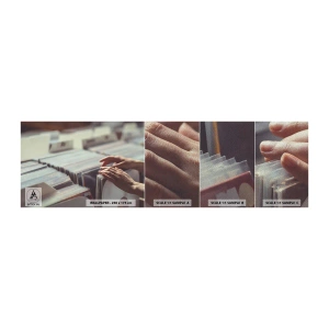 Vzorka fototapety Premium Sand - Hľadanie emócií - Vinyl, Hudba, Obchod s hudobninami - 100x30 cm