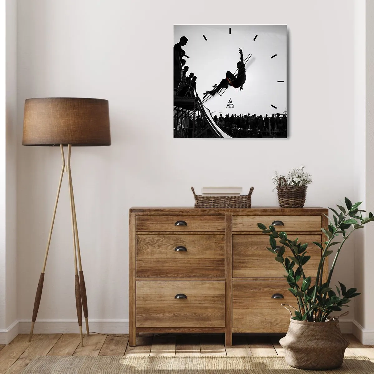 Nástenné hodiny - Hrdinovia a diváci - 30x30 cm