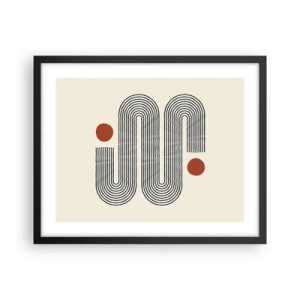 Plagát v čiernom ráme - Od začiatku do konca - 50x40 cm