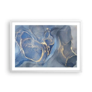 Plagát v bielom ráme - Zlatý prach - 70x50 cm