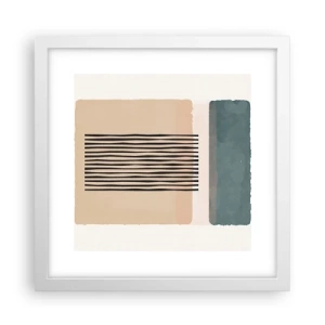 Plagát v bielom ráme - Všetko v poriadku - 30x30 cm