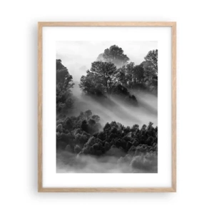 Plagát v ráme zo svetlého duba - Prebúdzanie zo spánku - 40x50 cm