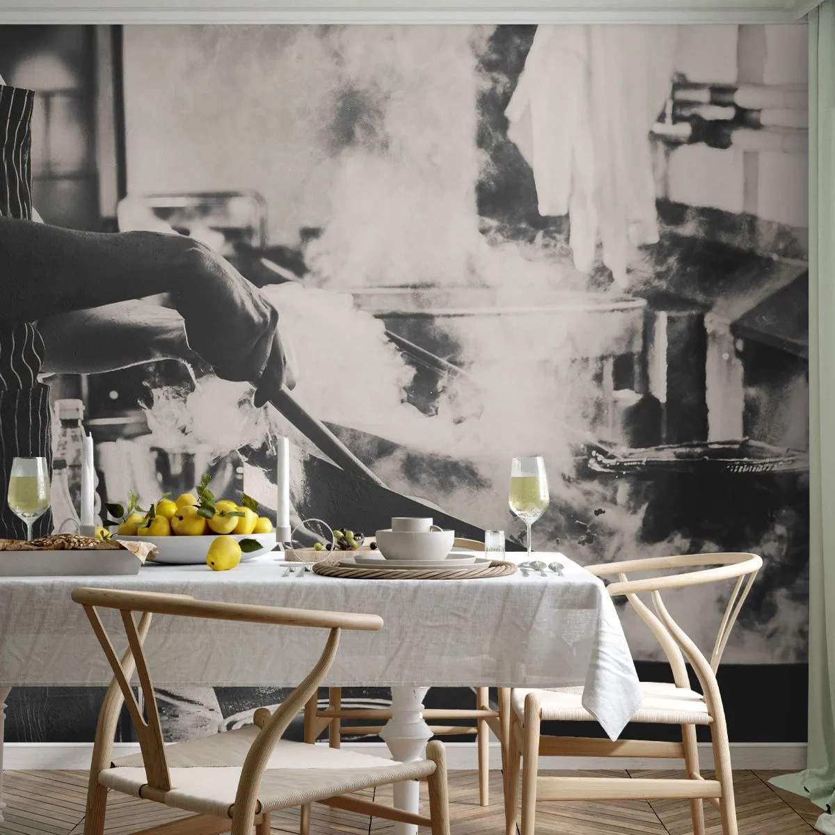 Samolepiaca Fototapeta Deluxe Sticker - Alchýmia chutí - Kuchyňa, Gastronómia, Reštaurácia - 400x280 cm