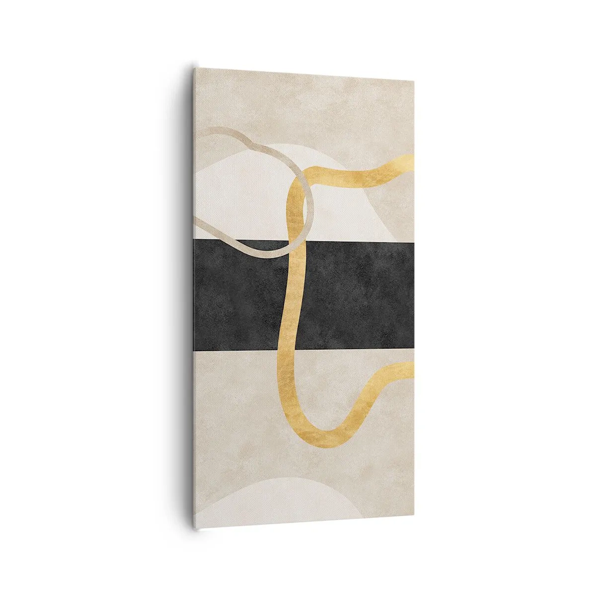 Obraz na plátne - Tvary v slučke - 65x120 cm