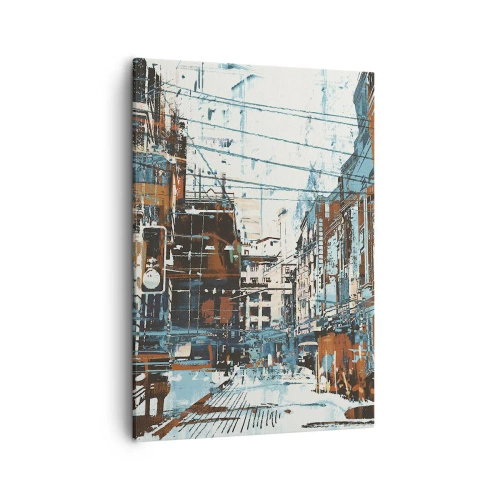 Obraz na plátne - Zdolaný mestský chodník - 50x70 cm