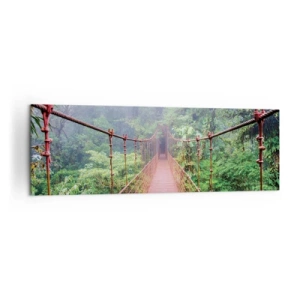 Obraz na plátne - Zavesený nad korunami - 160x50 cm