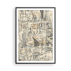 Plagát v čiernom ráme - Čaká na rozlúštenie - 70x100 cm