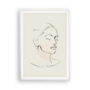 Plagát v bielom ráme - Výrazným ťahom - 70x100 cm