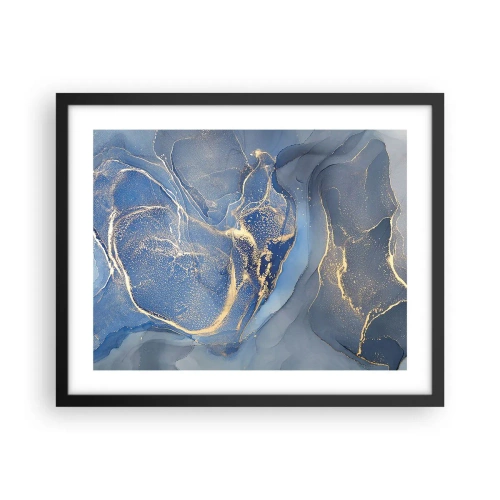 Plagát v čiernom ráme - Zlatý prach - 50x40 cm