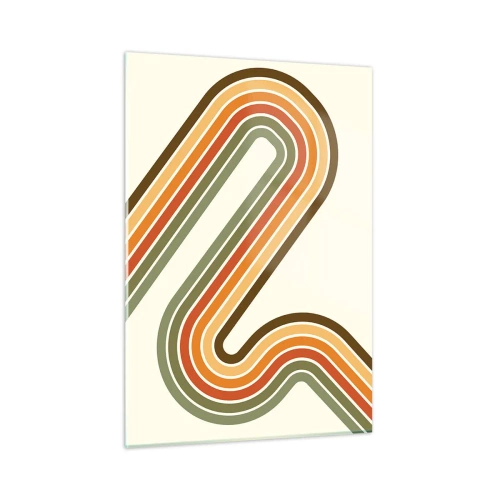 Obraz na skle - Kľučkovanie do cieľa - 50x70 cm