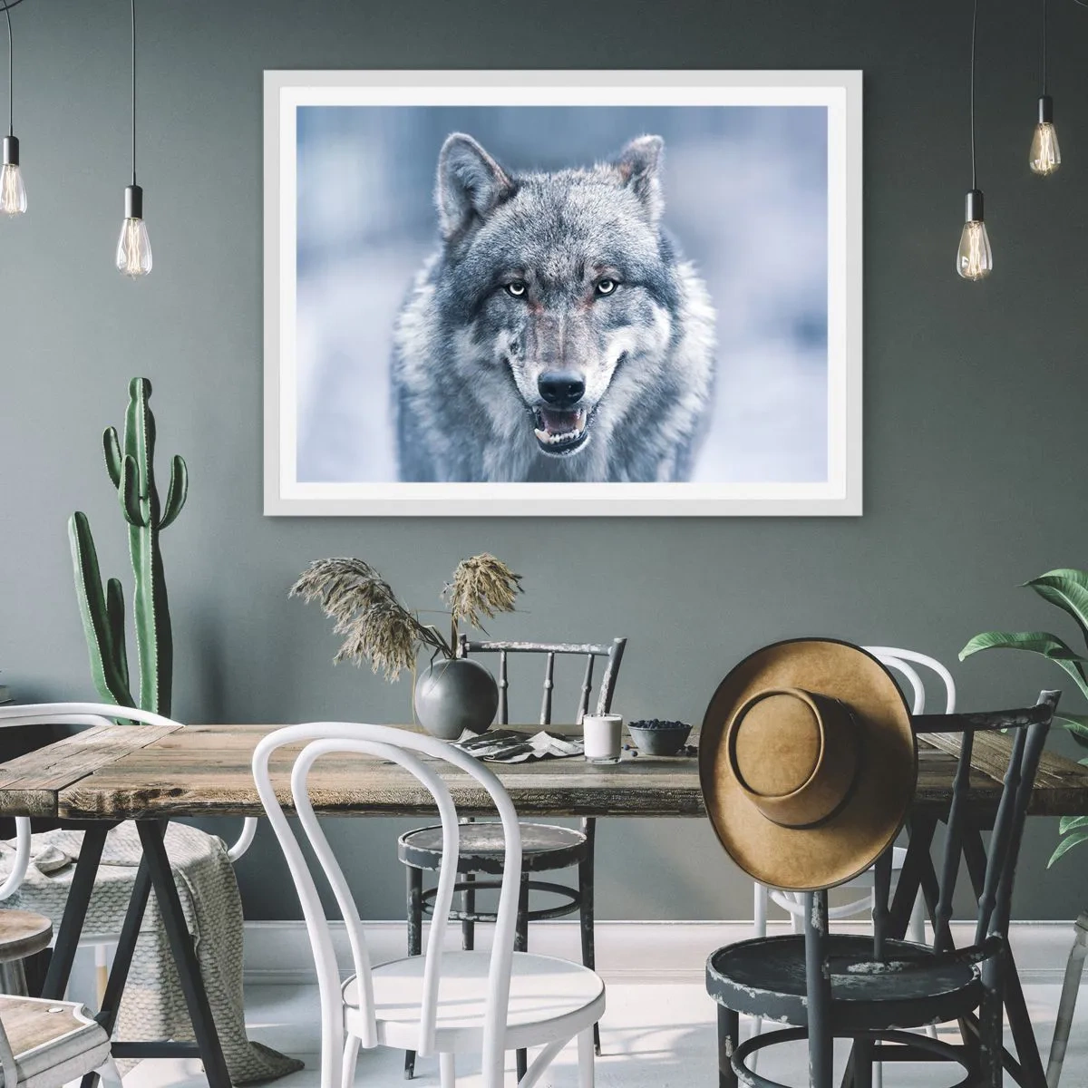 Plagát v bielom ráme - Prijmete túto výzvu? - 50x40 cm