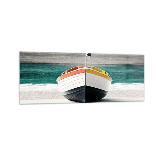 Obraz na skle - Na správnom mieste - 140x50 cm