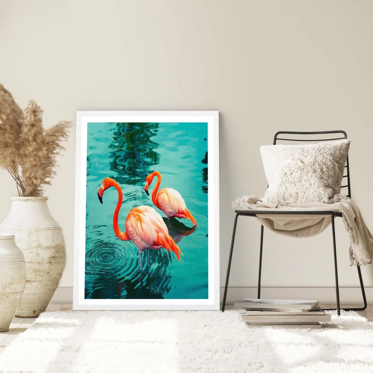 Plagát v bielom ráme - Teraz sme v móde - 70x100 cm