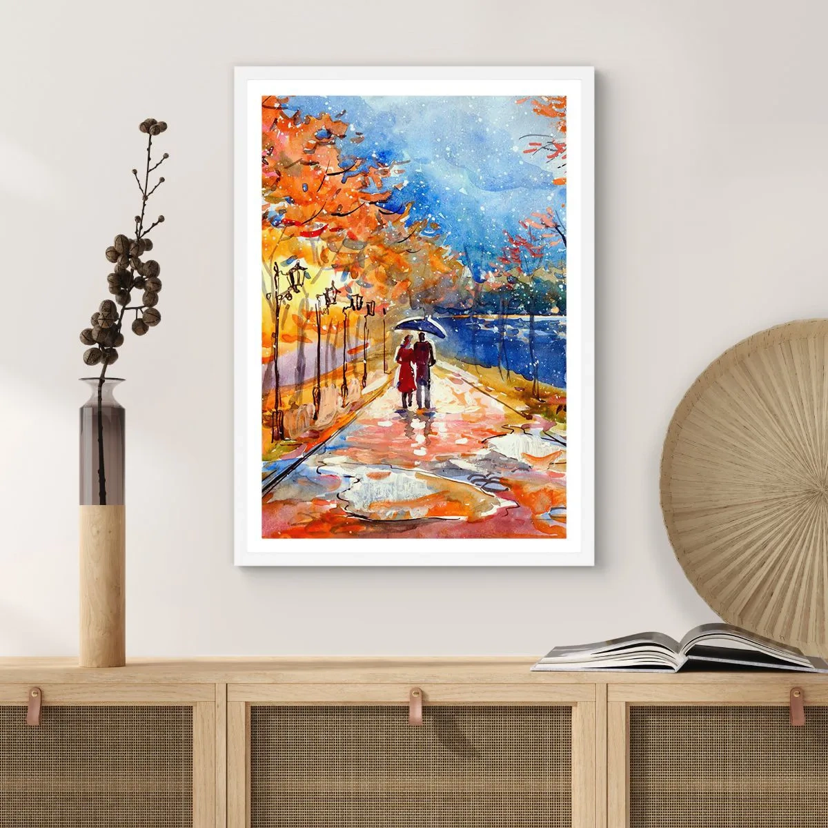 Plagát v bielom ráme - Spoločne k hranici času - 40x50 cm