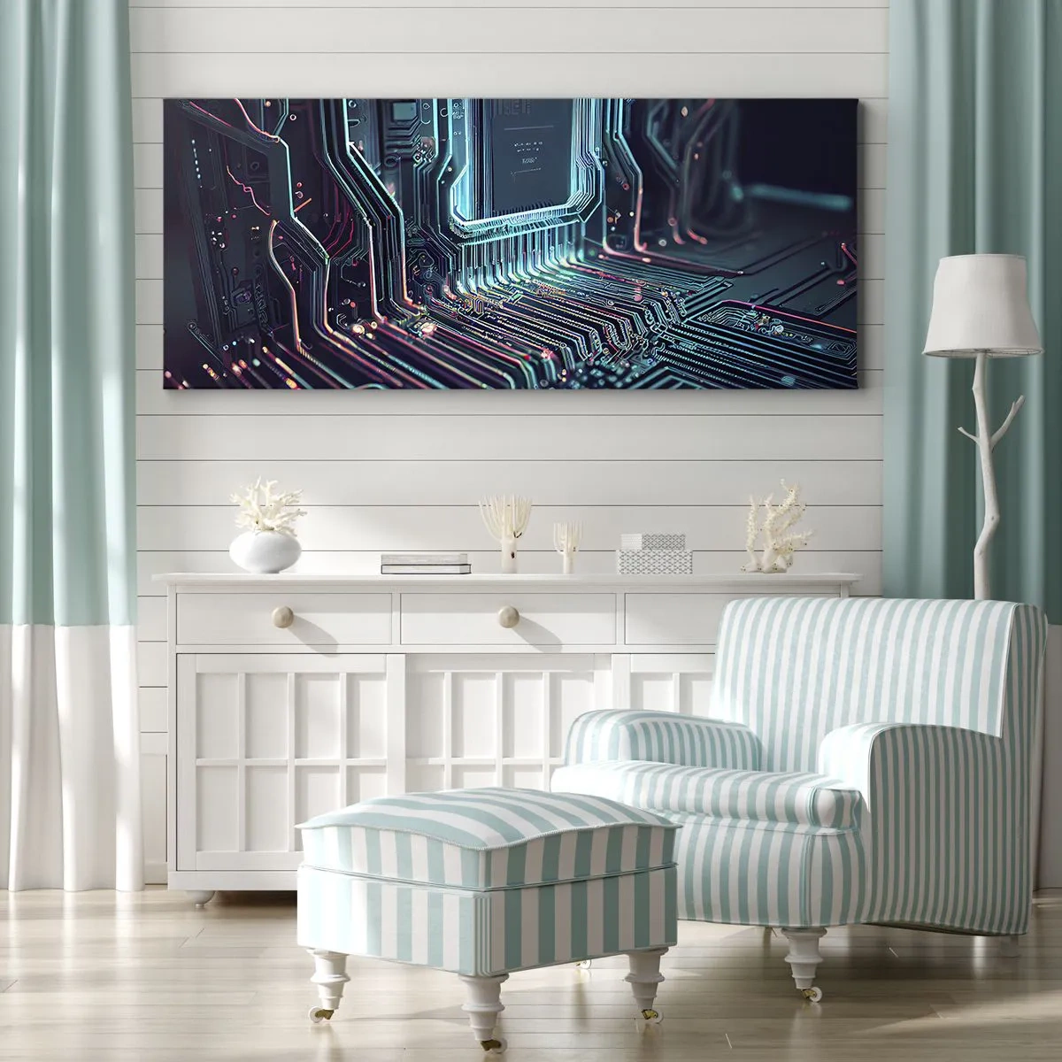Obraz na plátne - Len tak premýšľam… - 100x40 cm