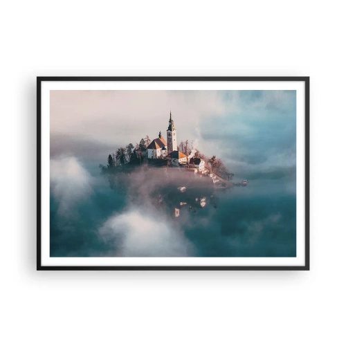 Plagát v čiernom ráme - Ostrov snov - 100x70 cm