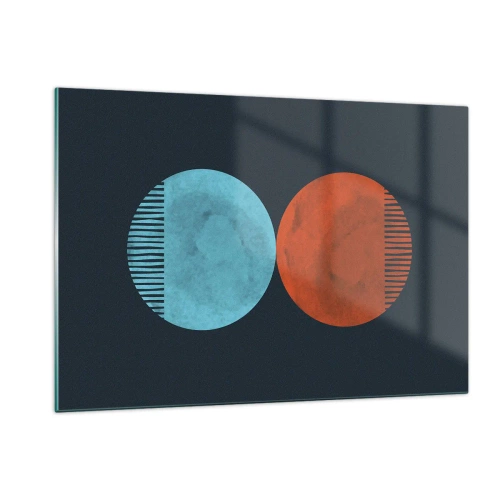 Obraz na skle - Iba geometria? - 120x80 cm