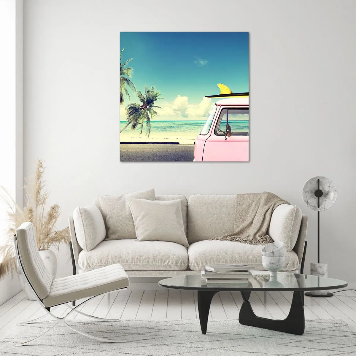 Obraz na skle - Prázdniny, je čas začať - 60x60 cm