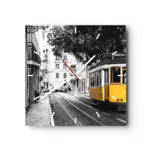 Nástenné hodiny - Fado v pozadí - 40x40 cm