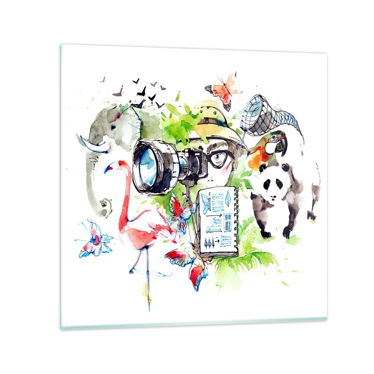 Obraz na skle - Objektívom cestovateľa - 40x40 cm