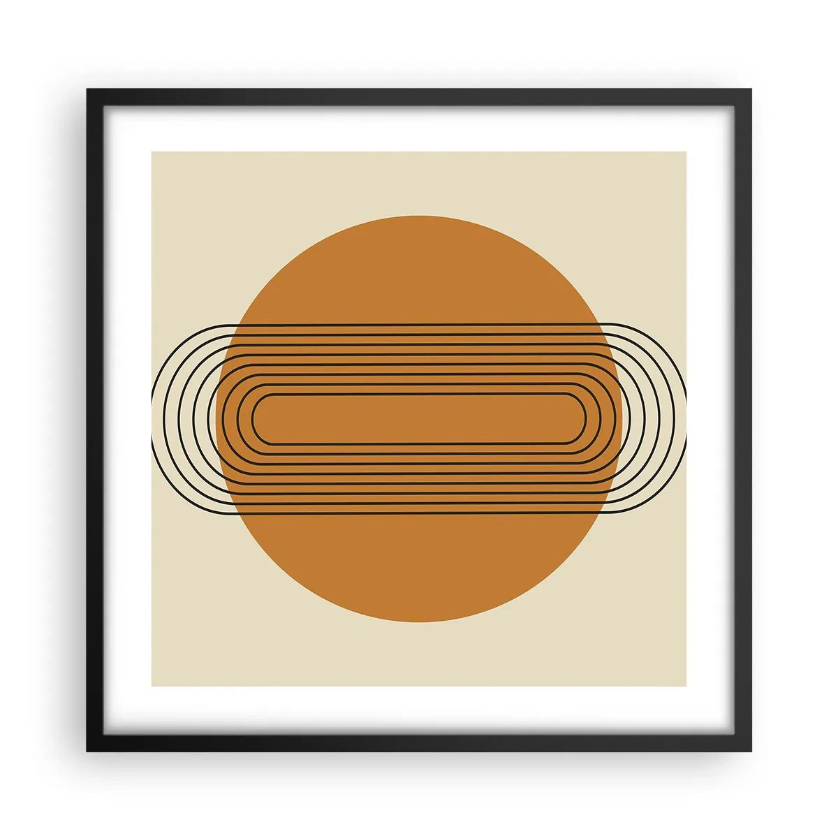 Plagát v čiernom ráme - Dokonalý plán - 50x50 cm