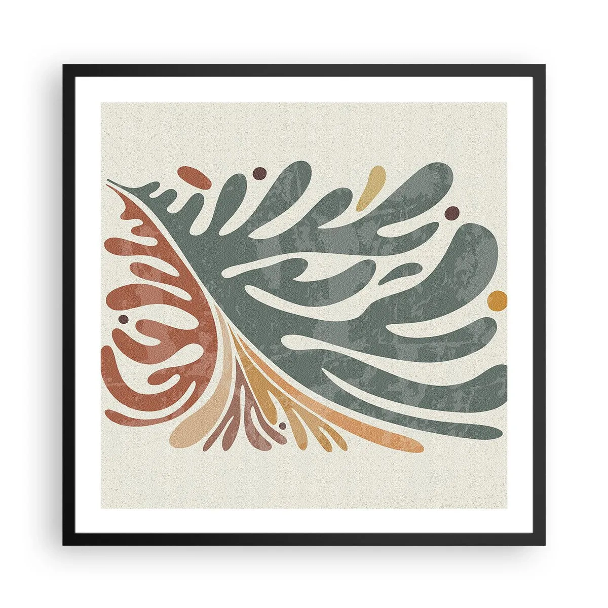 Plagát v čiernom ráme - Viacfarebný list - 60x60 cm