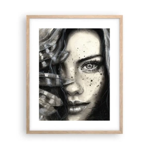 Plagát v ráme zo svetlého duba - Divoká krása - 40x50 cm