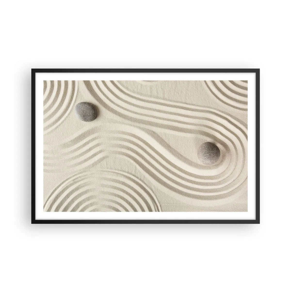 Plagát v čiernom ráme - Dotyk tepla - 91x61 cm