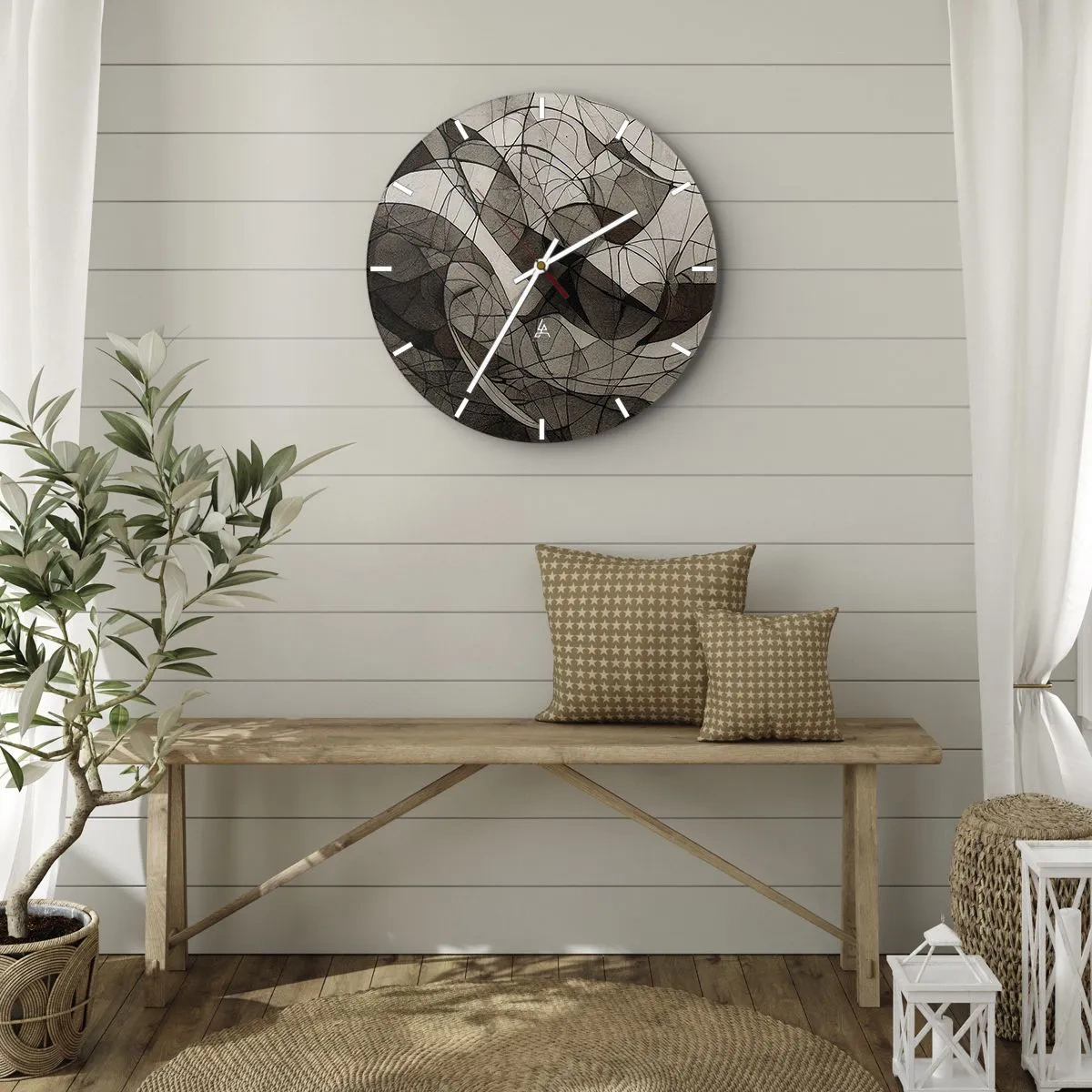 Nástenné hodiny - Obeh farieb Zeme - 40x40 cm