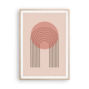 Plagát v ráme zo svetlého duba - Neodolateľná príťažlivosť - 70x100 cm