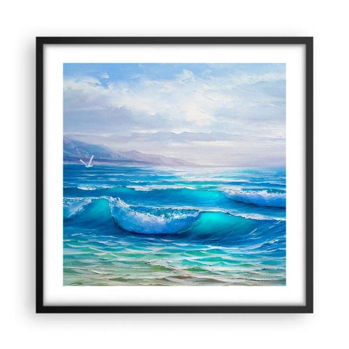 Plagát v čiernom ráme - Prináša ukojenie - 50x50 cm