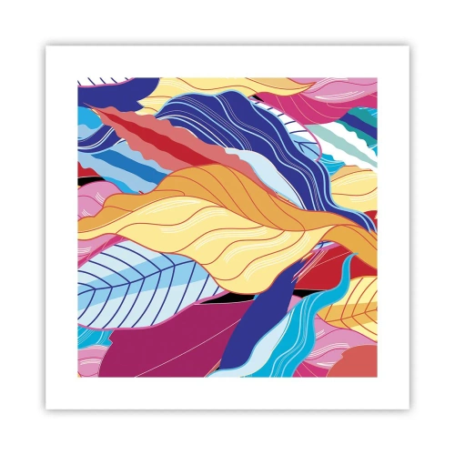 Plagát - Farebný neporiadok - 40x40 cm