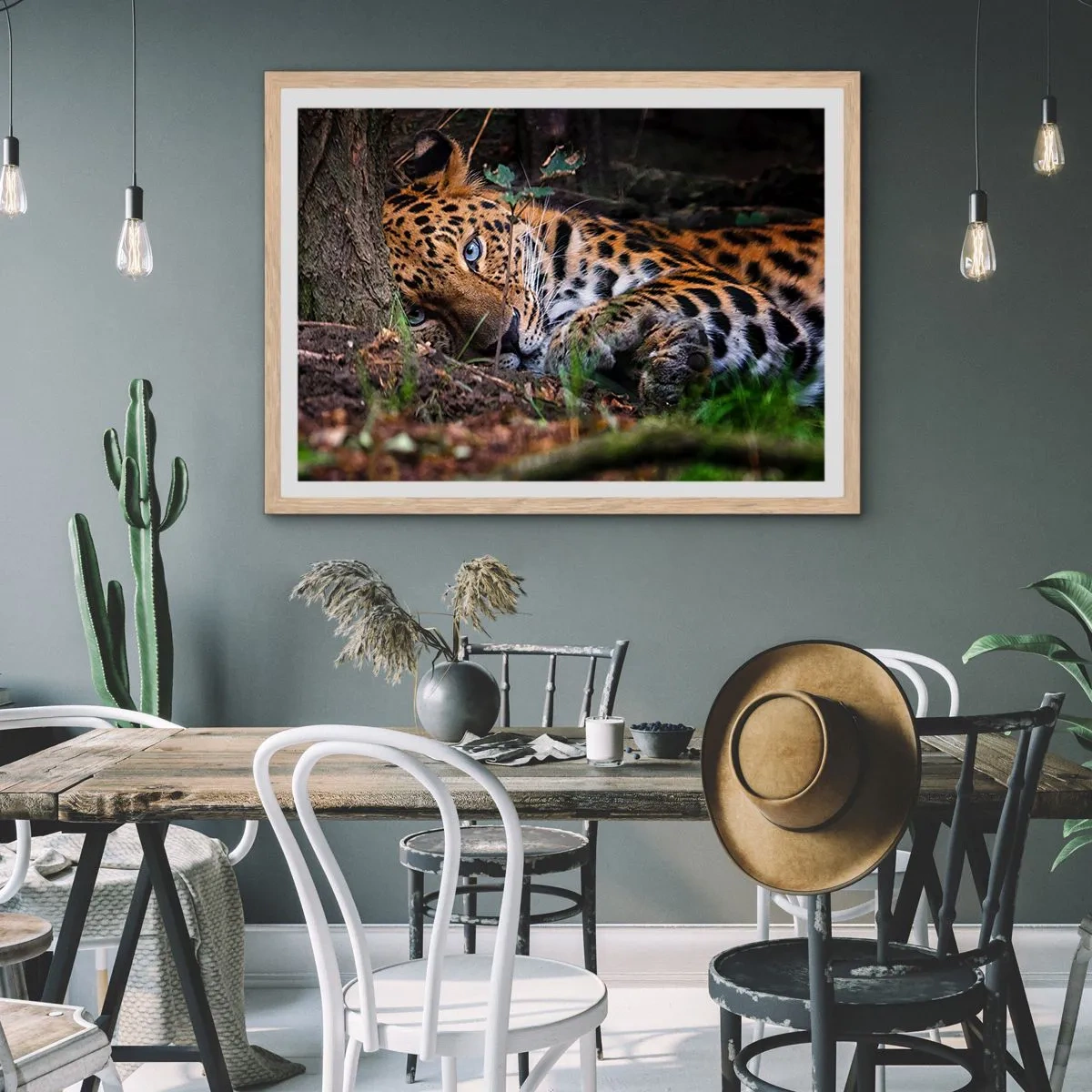 Plagát v ráme zo svetlého duba - Ver mi - 100x70 cm