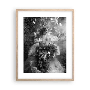 Plagát v ráme zo svetlého duba - Matka Príroda - 40x50 cm