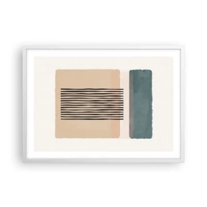Plagát v bielom ráme - Všetko v poriadku - 70x50 cm