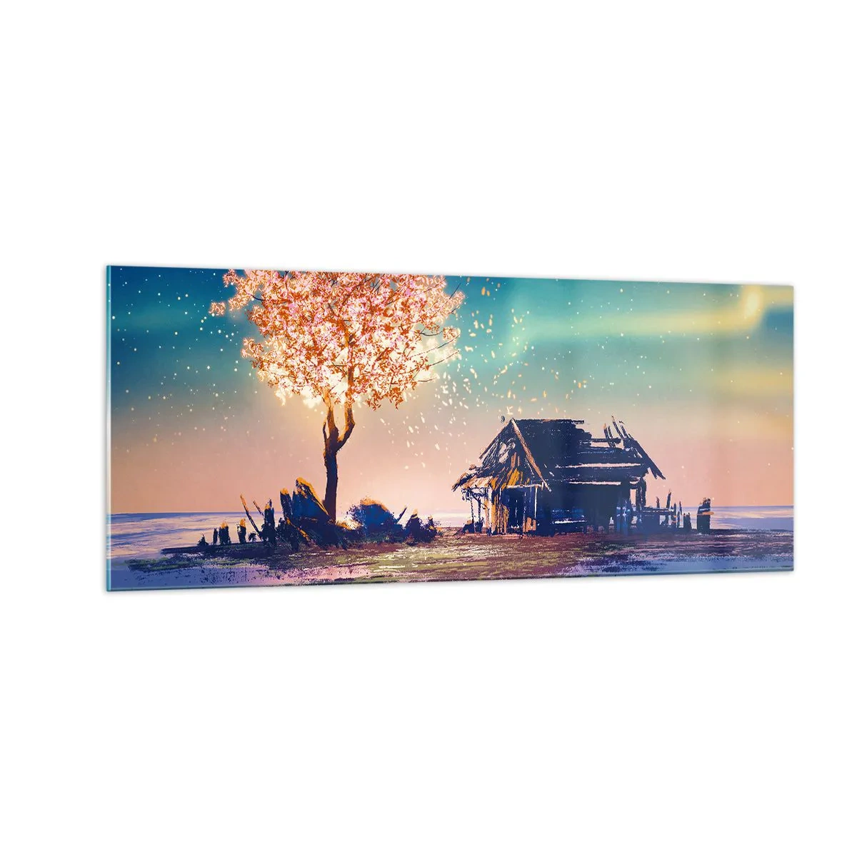 Obraz na skle - Príroda neskončí - 100x40 cm