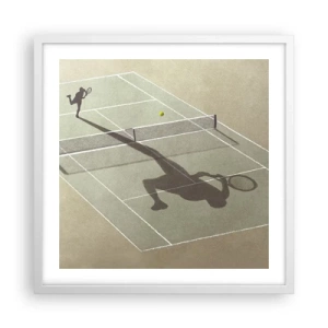 Plagát v bielom ráme - Dobývanie samého seba - 50x50 cm