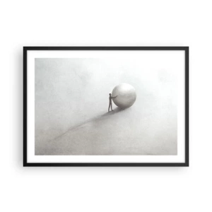 Plagát v čiernom ráme - Hra života - 70x50 cm