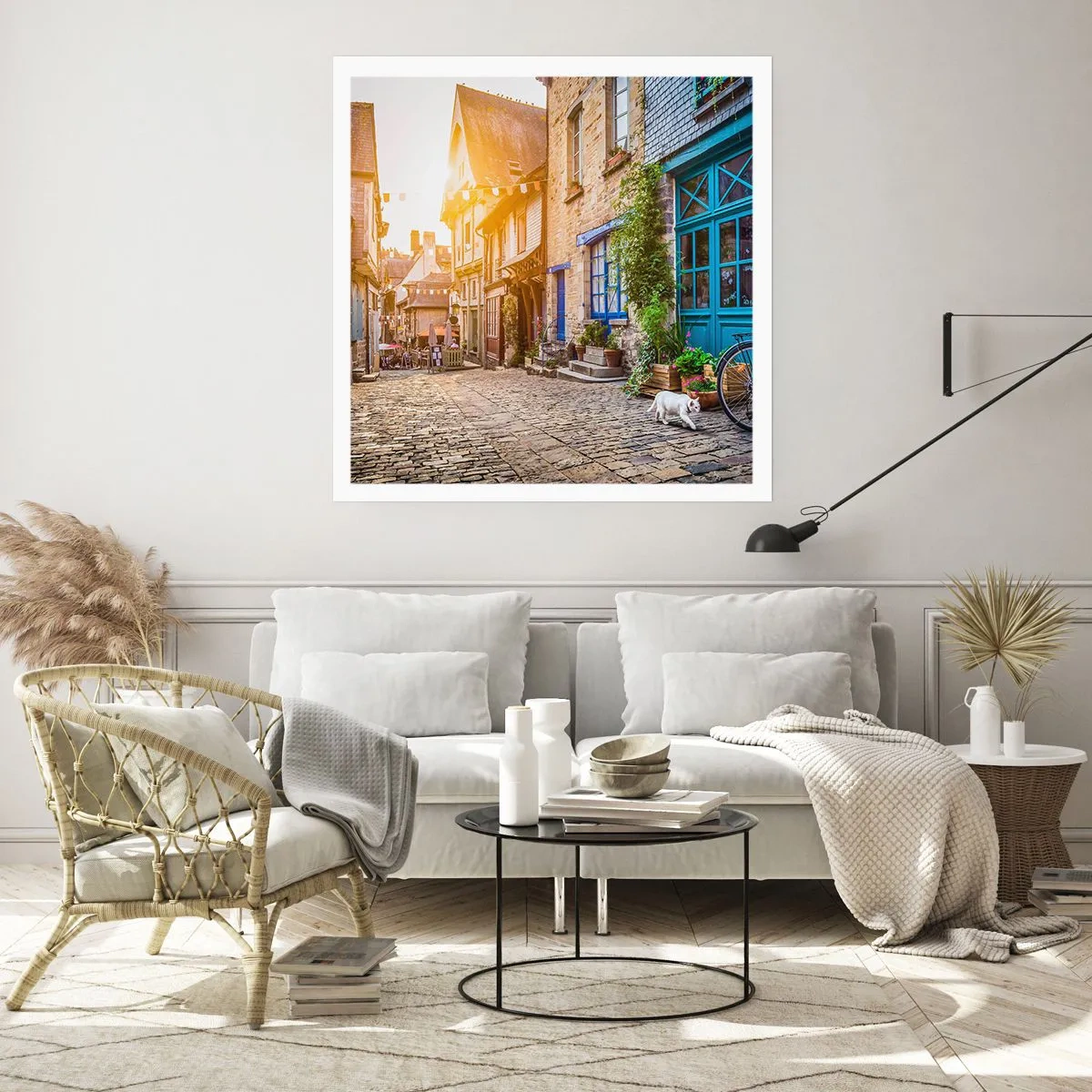 Plagát - Biely duch mestečka - 40x40 cm