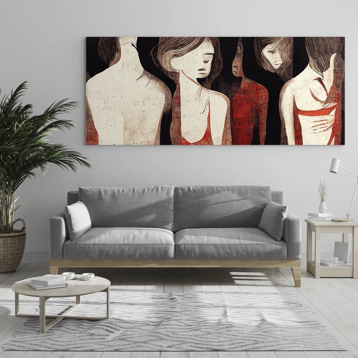 Obraz na skle - Madony z temnoty - 160x50 cm