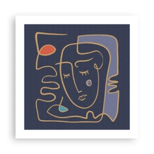 Plagát - V zádumčivosti - 50x50 cm