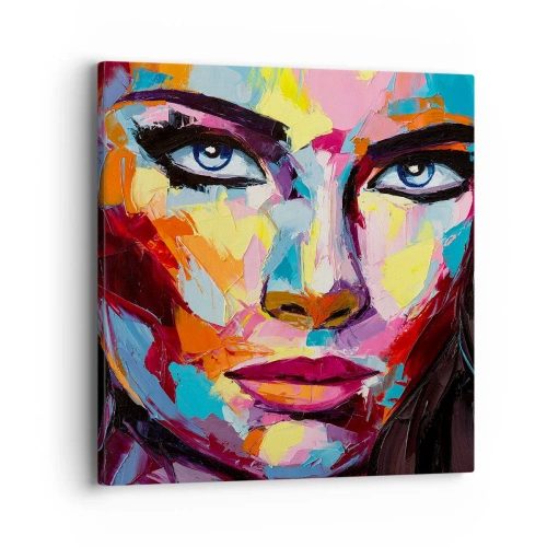 Obraz na plátne - Tiež farebná duša - 40x40 cm