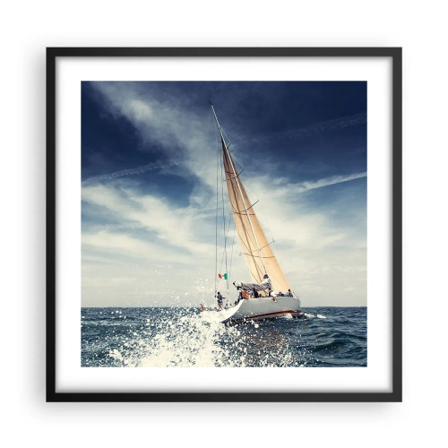 Plagát v čiernom ráme - Nás nedobehnú! - 50x50 cm