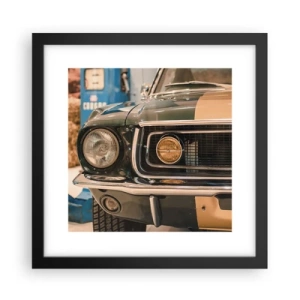 Plagát v čiernom ráme - Stretnutie s legendou - 30x30 cm