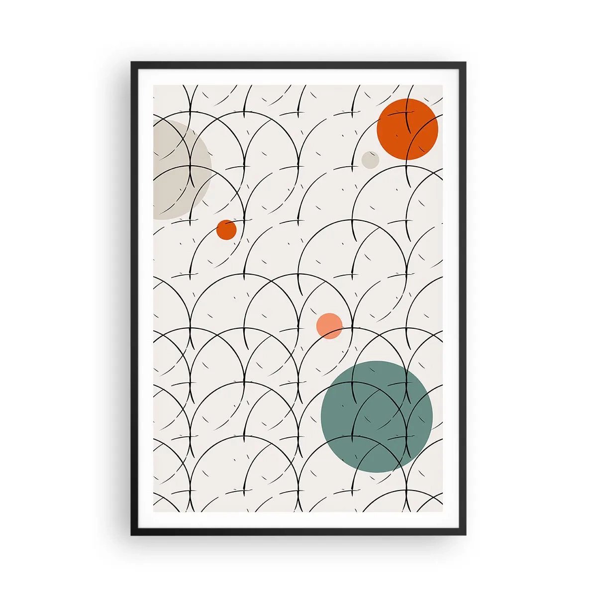 Plagát v čiernom ráme - V duchu pop-artu - 70x100 cm