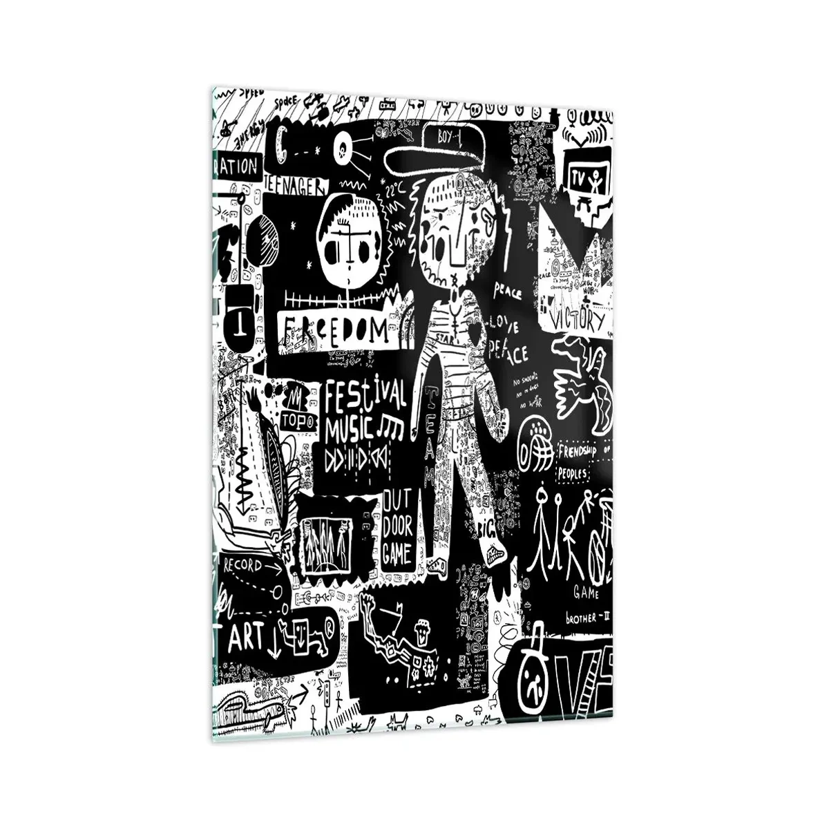 Obraz na skle - Práva a radosti duševnej mladosti - 80x120 cm