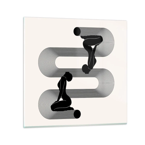 Obraz na skle - Zmyselná symetria - 70x70 cm
