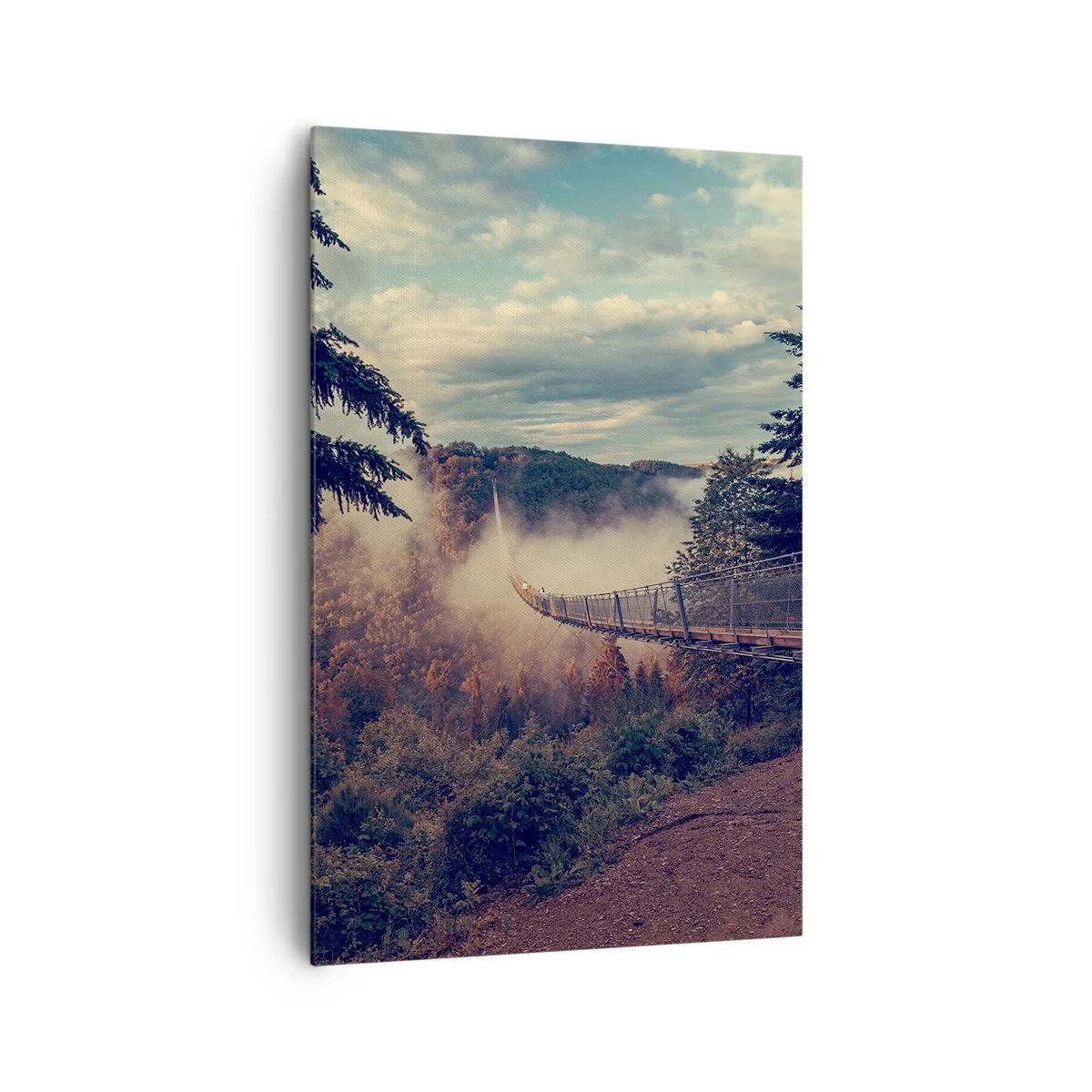 Obraz na plátne - Nad jesenným lesom - 80x120 cm