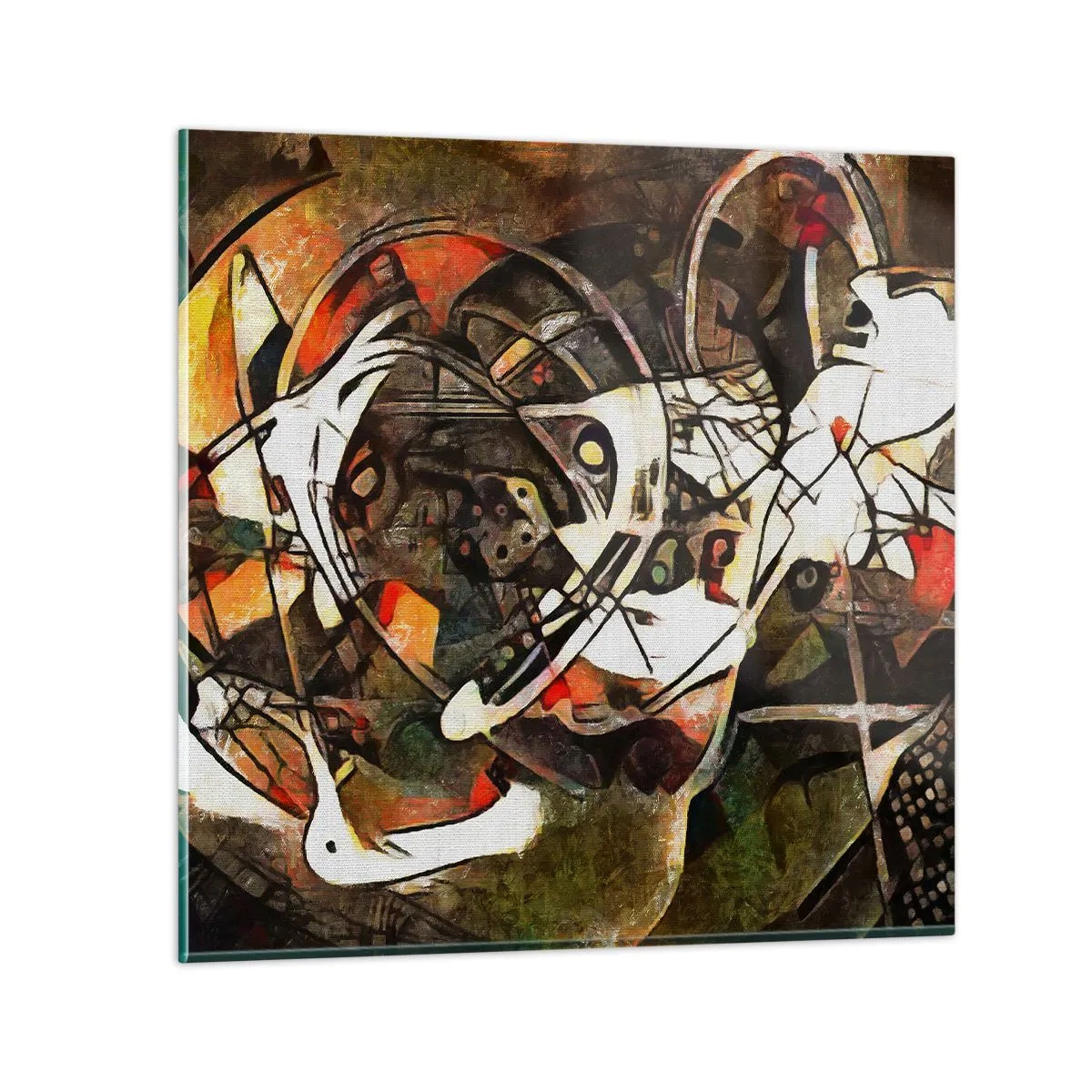 Obraz na skle - Počuješ pohyb? - 30x30 cm